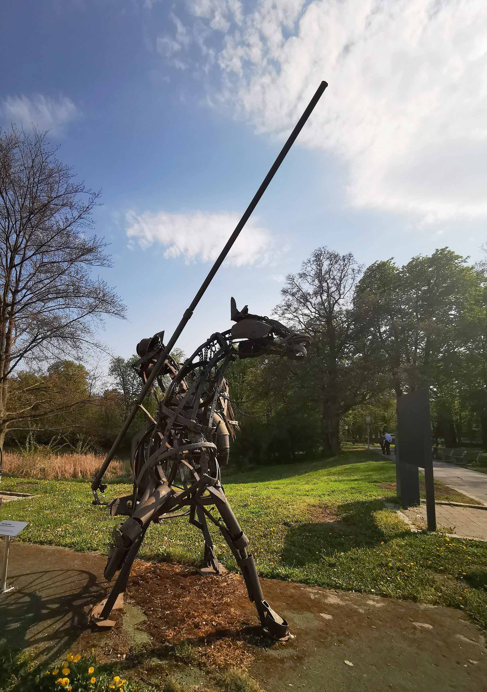 Don Quijote de la Mancha, escultura de hierro 1991, Don Quijote de la Mancha (Foto: Redacción CulturaLatina)