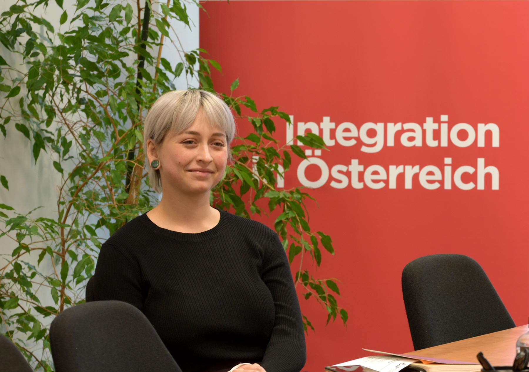 Robin Sarah Ströhle, stv. Leiterin Team Öffentlichkeitsarbeit -   Österreichischer Integrationsfonds (Foto: Eva Messerer & Lobsang Taramona)