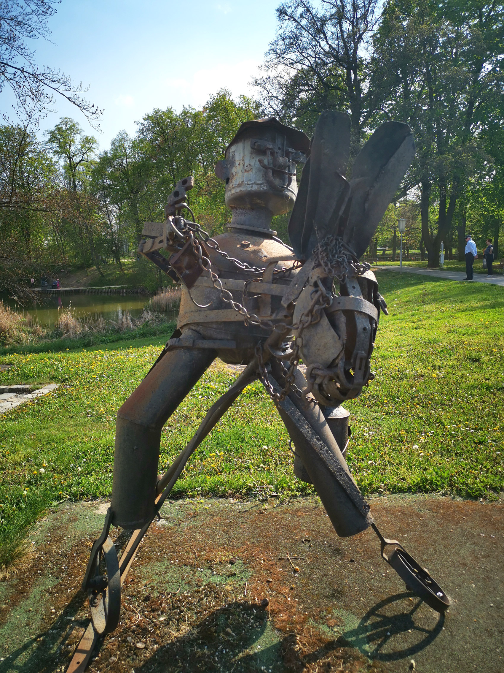 Sancho Panza CulturaLatina) 1991, Sancho Panza, escultura de hierro de Otto Potsch (Foto: Redacción CulturaLatina)