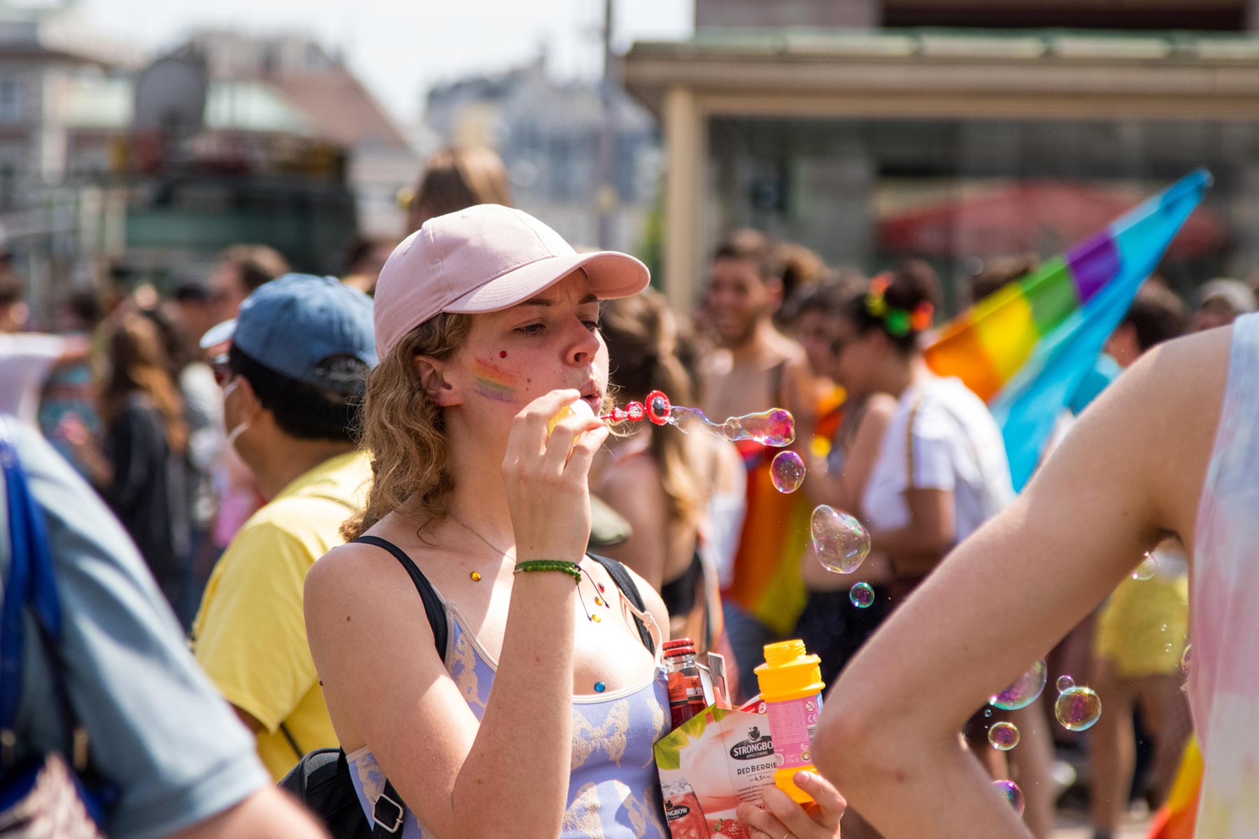 Manifestación por la aceptación, el respeto y la igualdad de derechos en Austria, Europa y todo el mundo. (Foto: Yunier Cobas)