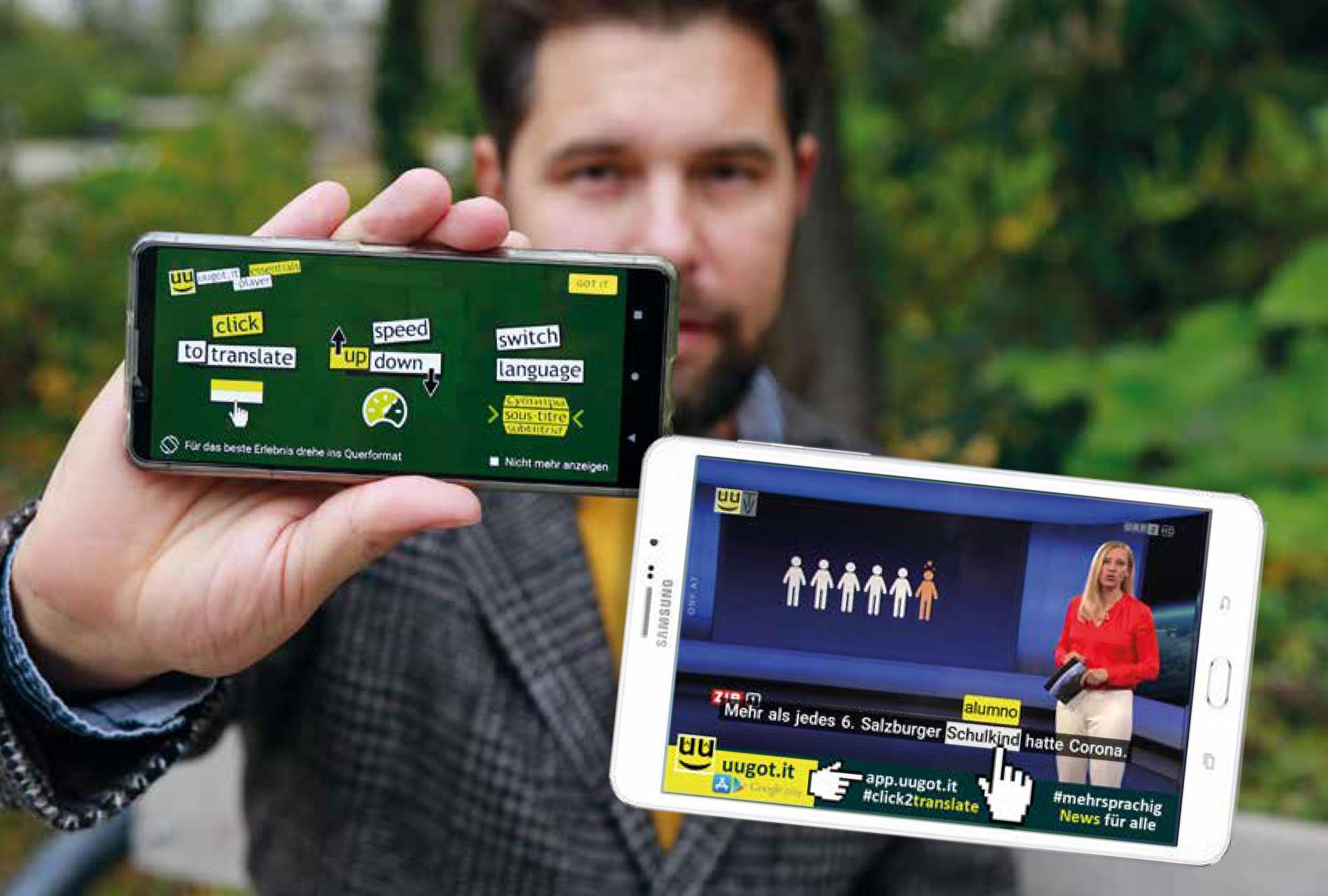 Philipp Etzlinger: uugot.it fördert den Integrationsprozess von Zuwanderern. (Foto: Ivett Ángeles Litano)