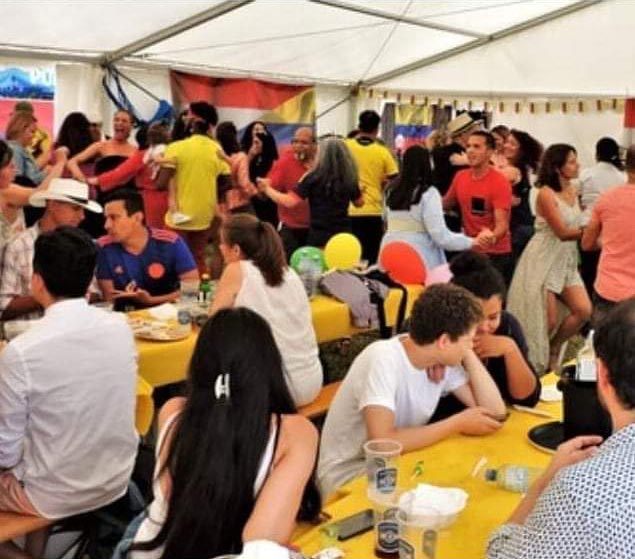 Fiesta de la Independencia de Colombia y Homenaje a Evelin López