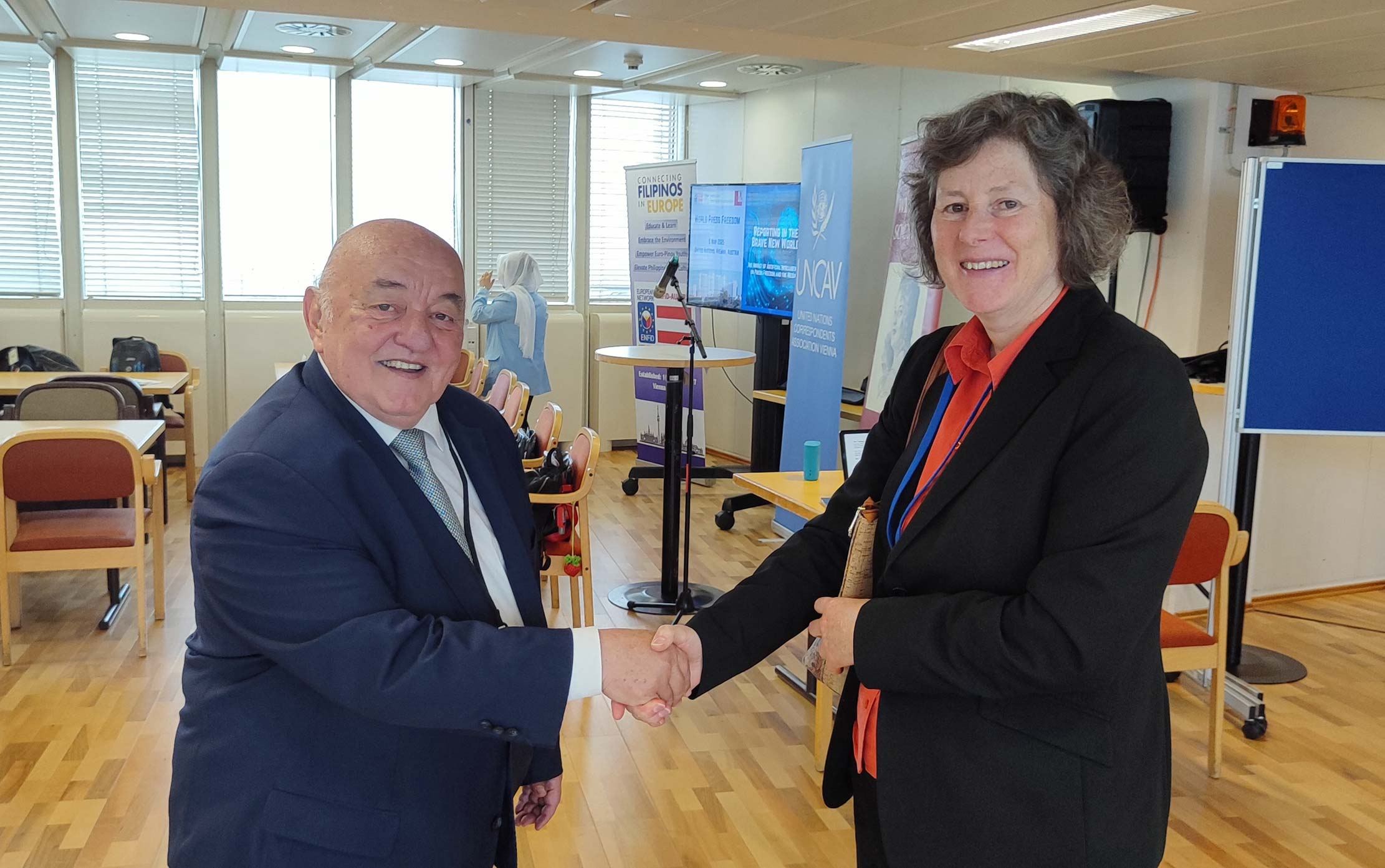 UNCAV feiert den Internationalen Tag der Pressefreiheit 2025 bei der UNO.