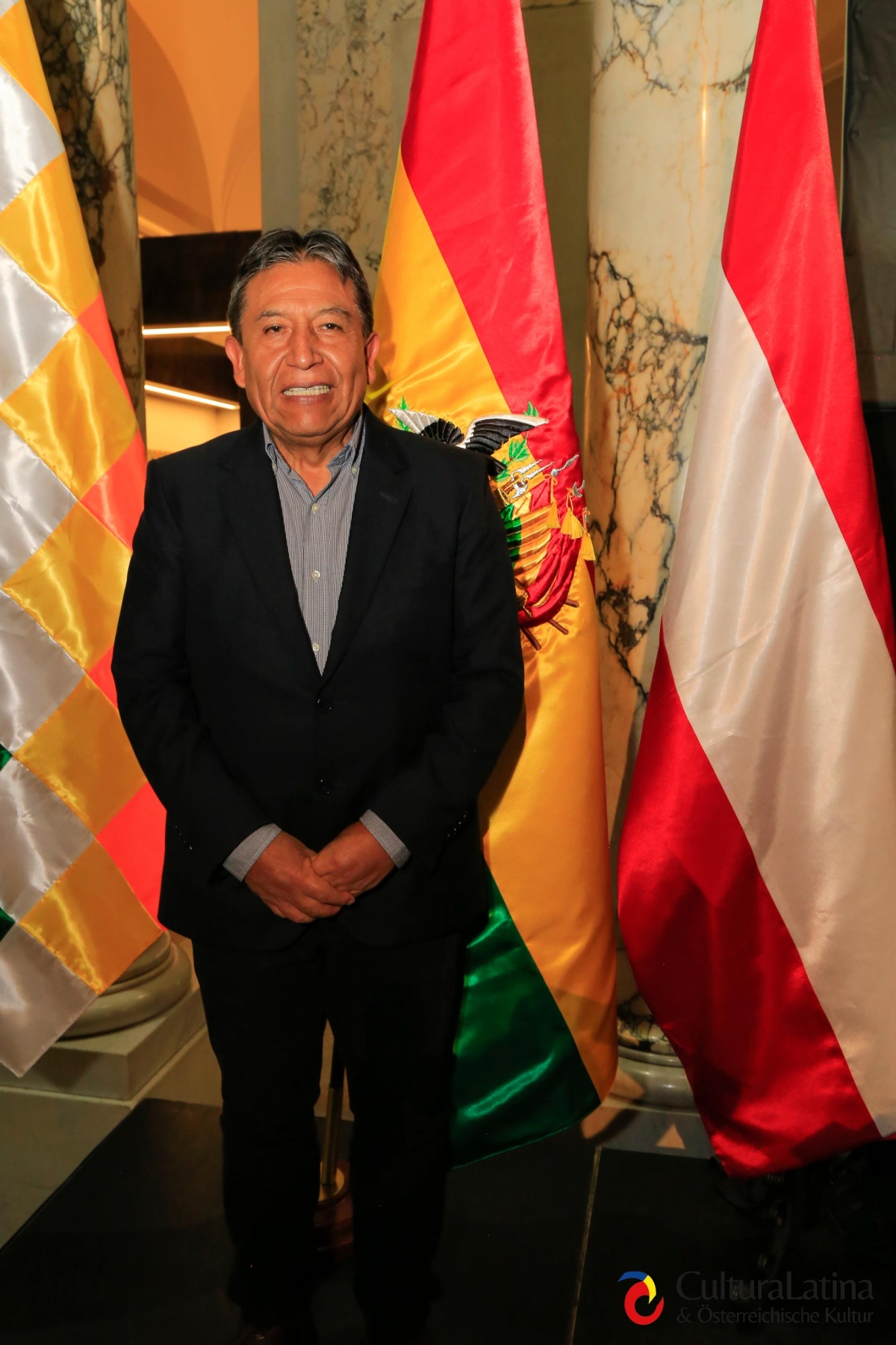 Der bolivianische Vizepräsident David Choquehuanca in Wien