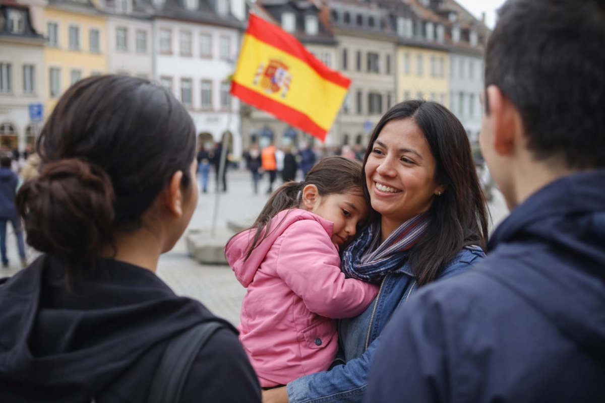 Spanisch als Erbe-Sprache in Europa.