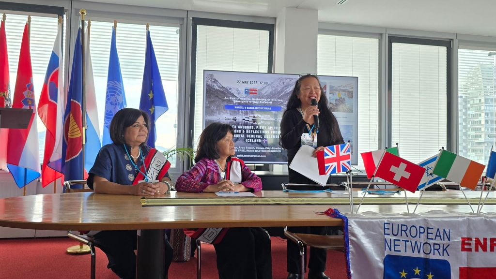 V.l.n.r.: Nilsa Fischer, Johmarie Somera und Marizel Rojas.